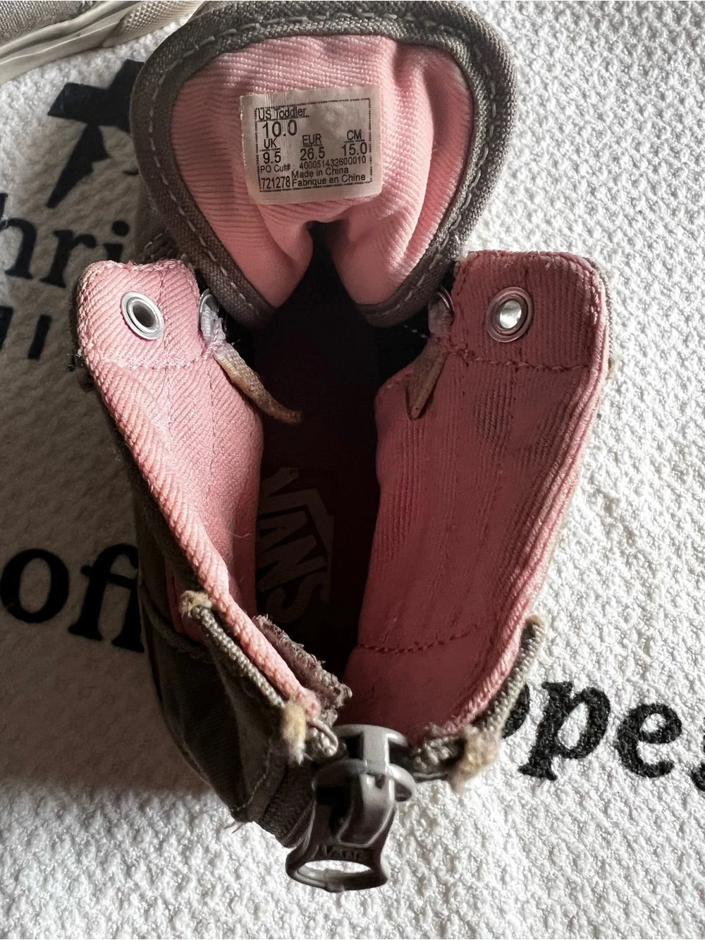 Vans kids slip